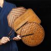 Chinese Handmade Bamboo Woven Oval Fan Chinese Handmade Bamboo Woven Oval Fan
