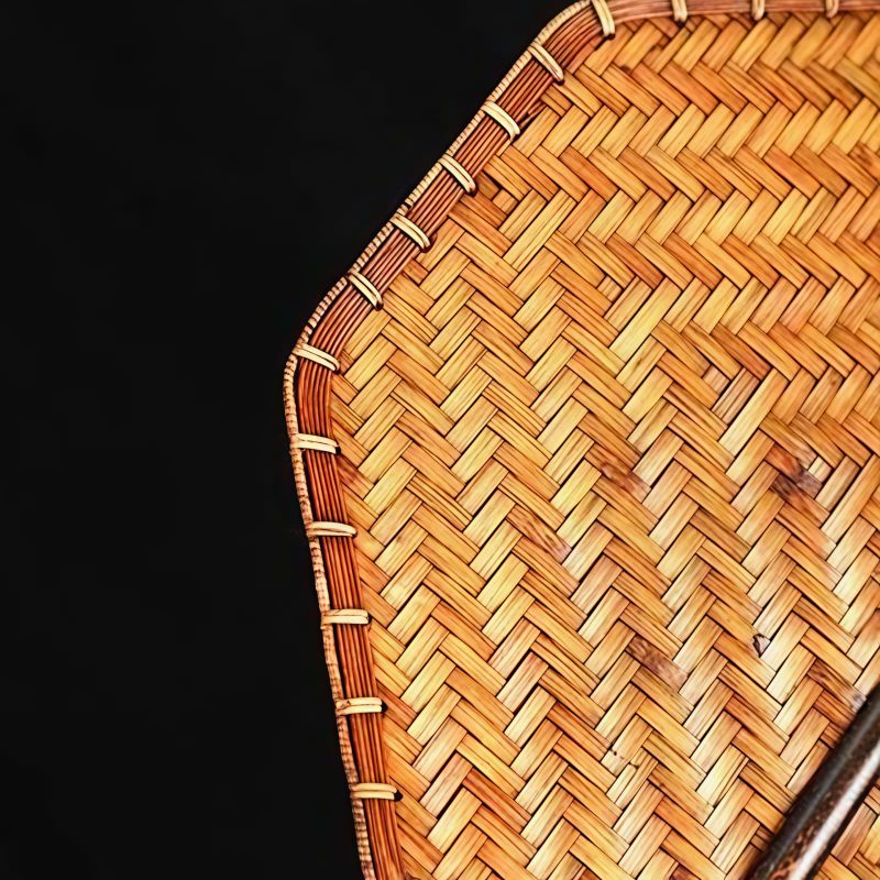 Chinese Handmade Bamboo Woven Oval Fan Chinese Handmade Bamboo Woven Oval Fan
