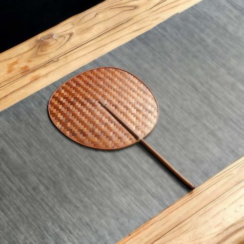 Abanico Chino de Bambú Tejido a Mano Abanico Chino de Bambú Tejido a Mano