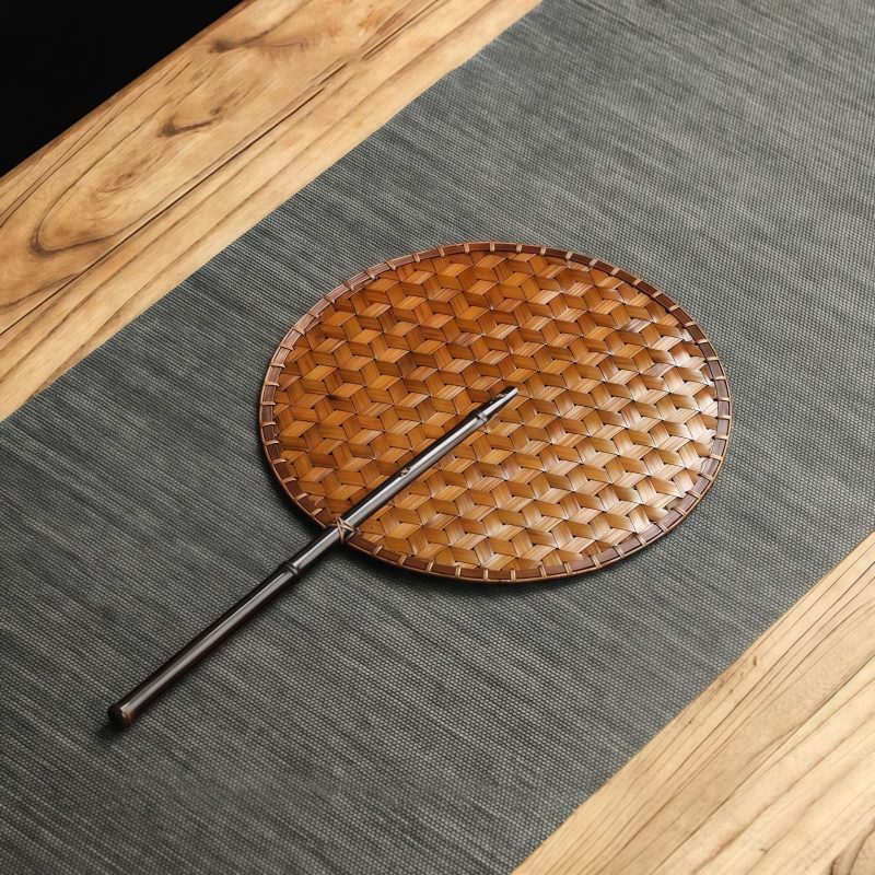 Chinese Handmade Bamboo Woven Oval Fan Chinese Handmade Bamboo Woven Oval Fan