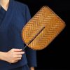 Chinese Handmade Bamboo Woven Oval Fan Chinese Handmade Bamboo Woven Oval Fan