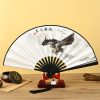 Chinese Dragon Phoenix Handheld Folding Fan Chinese Dragon Phoenix Handheld Folding Fan