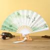 Chinese Dragon Phoenix Handheld Folding Fan Chinese Dragon Phoenix Handheld Folding Fan