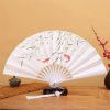 Chinese Dragon Phoenix Handheld Folding Fan Chinese Dragon Phoenix Handheld Folding Fan