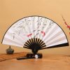 Chinese Dragon Phoenix Handheld Folding Fan Chinese Dragon Phoenix Handheld Folding Fan