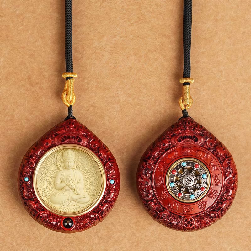 Chinese Zodiac Sandalwood Avalokitesvara Necklace Chinese Zodiac Sandalwood Avalokitesvara Necklace
