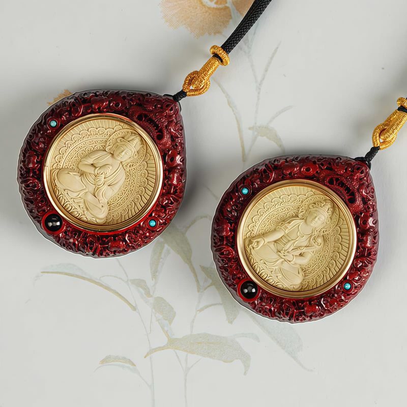 Chinese Zodiac Sandalwood Avalokitesvara Necklace Chinese Zodiac Sandalwood Avalokitesvara Necklace