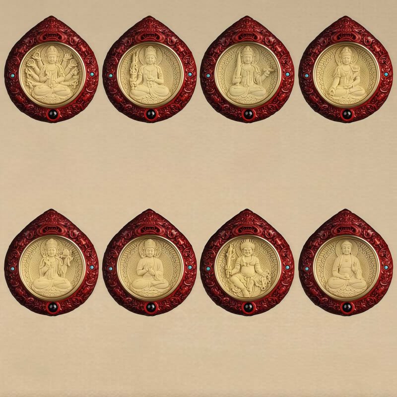 Chinese Zodiac Sandalwood Avalokitesvara Necklace Chinese Zodiac Sandalwood Avalokitesvara Necklace