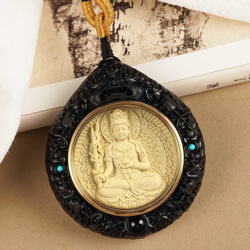 Chinese Zodiac Sandalwood Avalokitesvara Necklace Chinese Zodiac Sandalwood Avalokitesvara Necklace