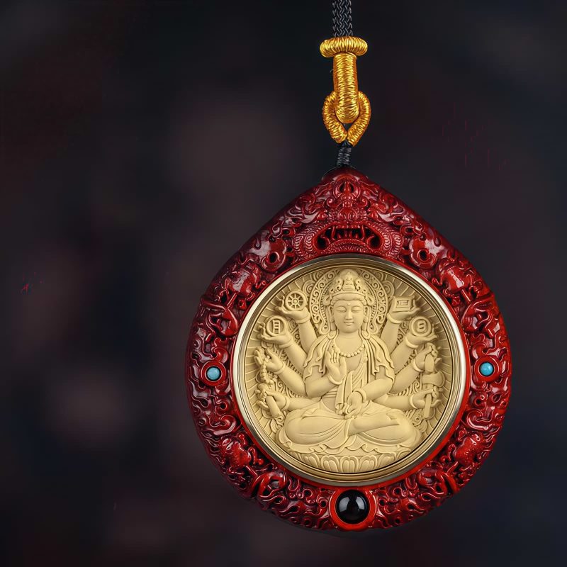 Chinese Zodiac Sandalwood Avalokitesvara Necklace Chinese Zodiac Sandalwood Avalokitesvara Necklace