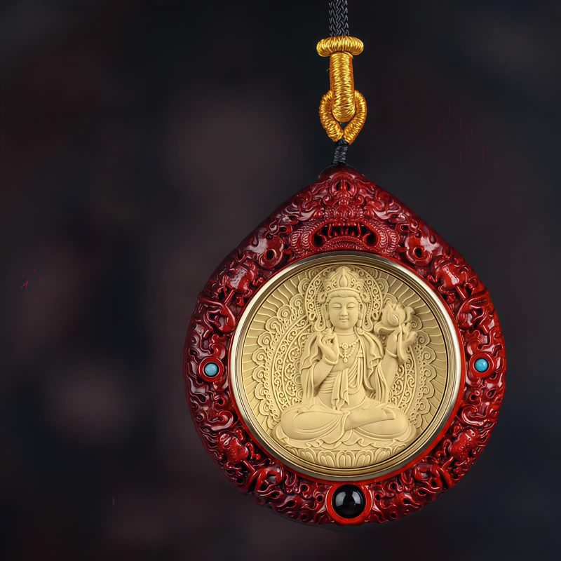 Chinese Zodiac Sandalwood Avalokitesvara Necklace Chinese Zodiac Sandalwood Avalokitesvara Necklace