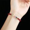 Blessing Bracelet of Cinnabar and Aquamarine Blessing Bracelet of Cinnabar and Aquamarine
