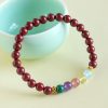 Blessing Bracelet of Cinnabar and Aquamarine Blessing Bracelet of Cinnabar and Aquamarine