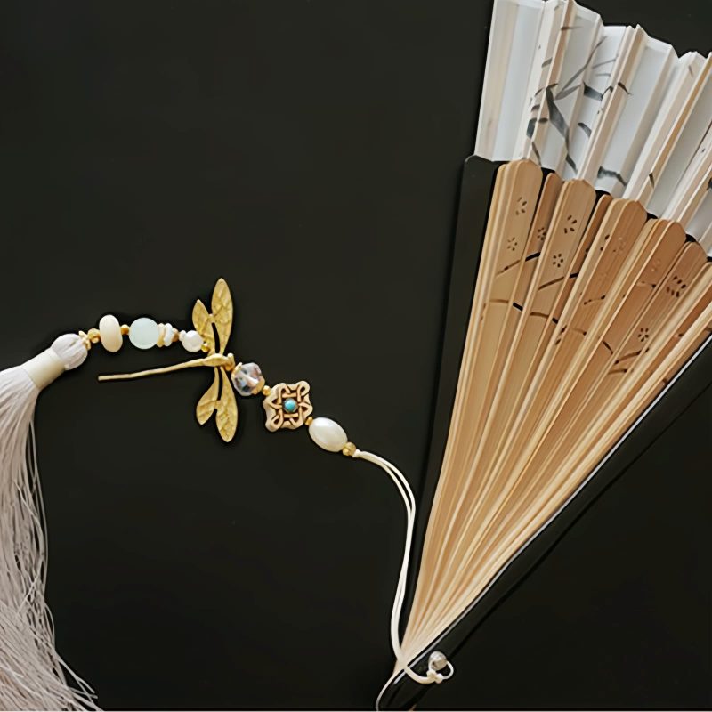 Dragonfly Hollow Bamboo Folding Fan Dragonfly Hollow Bamboo Folding Fan