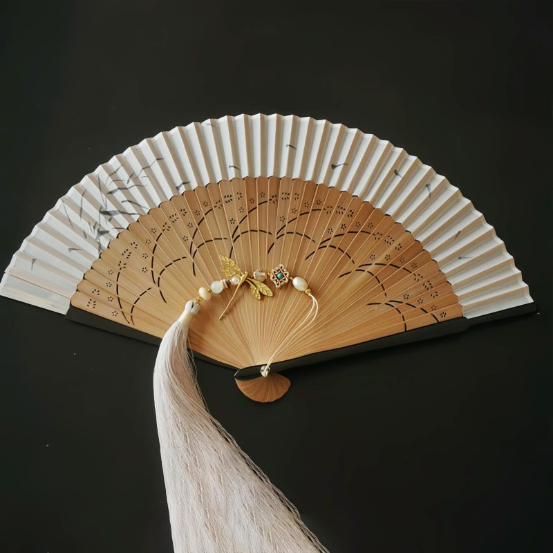 Dragonfly Hollow Bamboo Folding Fan Dragonfly Hollow Bamboo Folding Fan