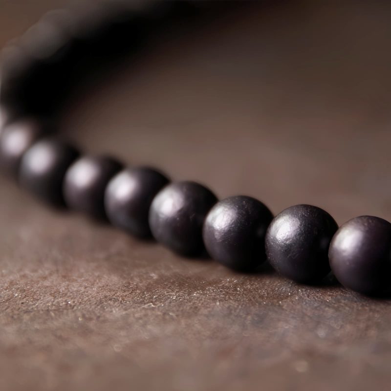 Ebony Dzi Bead Copper Protection Bracelet Ebony Dzi Bead Copper Protection Bracelet
