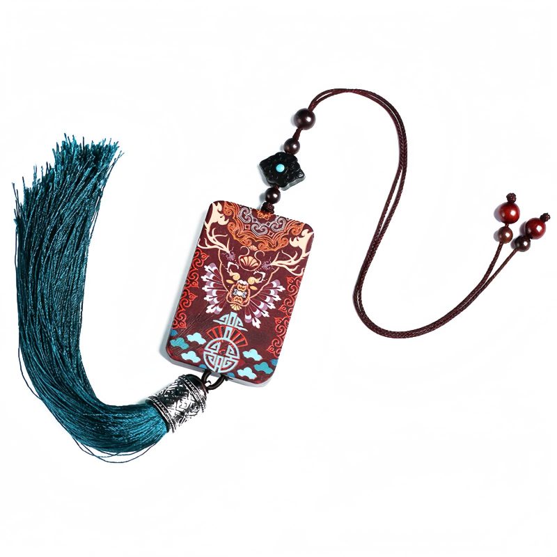 Colgante para Coche de Madera de Ébano: Alce del Equilibrio Ebony Wood Elk Deer Balance Car Hanging Decoration