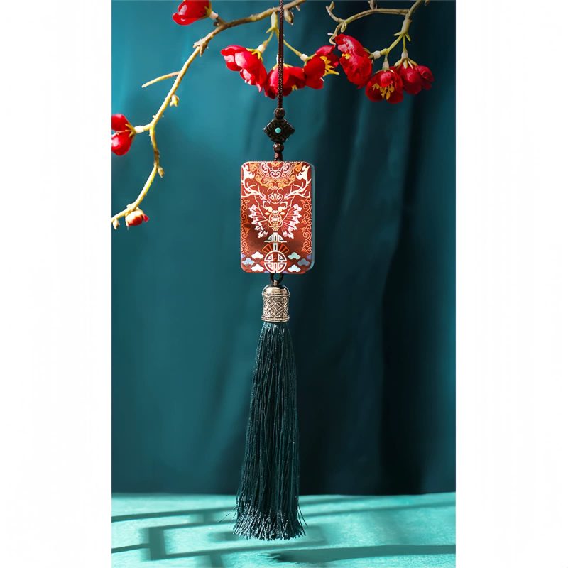 Colgante para Coche de Madera de Ébano: Alce del Equilibrio Ebony Wood Elk Deer Balance Car Hanging Decoration