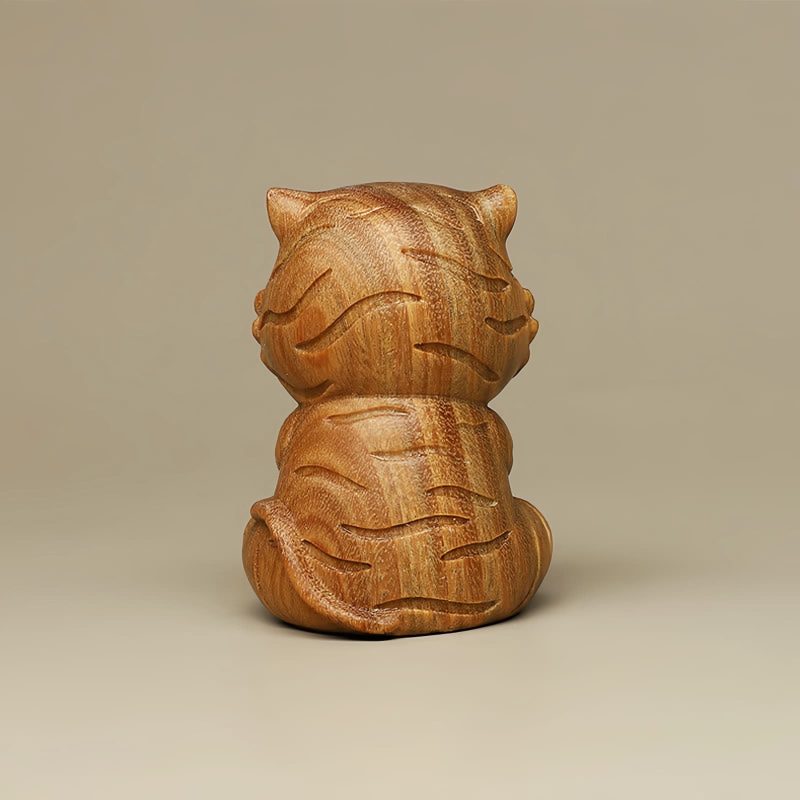 Green Sandalwood Tiger Desk Decoration Green Sandalwood Tiger Desk Decoration