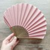 Handcrafted Retro Bamboo Solid Color Folding Fan Handcrafted Retro Bamboo Solid Color Folding Fan