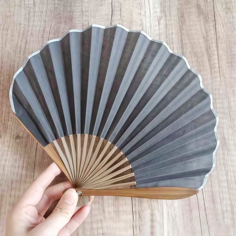 Handcrafted Retro Bamboo Solid Color Folding Fan Handcrafted Retro Bamboo Solid Color Folding Fan