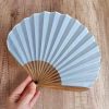 Handcrafted Retro Bamboo Solid Color Folding Fan Handcrafted Retro Bamboo Solid Color Folding Fan