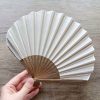 Handcrafted Retro Bamboo Solid Color Folding Fan Handcrafted Retro Bamboo Solid Color Folding Fan