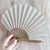 Handcrafted Retro Bamboo Solid Color Folding Fan Handcrafted Retro Bamboo Solid Color Folding Fan