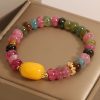Natural Tourmaline Topaz Positive Bracelet Natural Tourmaline Topaz Positive Bracelet
