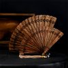 Nha Trang Agarwood Engraved Folding Fan Nha Trang Agarwood Engraved Folding Fan