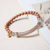 Sandalwood Gray Chalcedony Cuff Bracelet Sandalwood Gray Chalcedony Cuff Bracelet