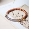 Sandalwood Gray Chalcedony Cuff Bracelet Sandalwood Gray Chalcedony Cuff Bracelet