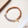 Sandalwood Gray Chalcedony Cuff Bracelet Sandalwood Gray Chalcedony Cuff Bracelet
