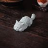 Sandstone Cat Figurines for Tea Ceremony Decoration Sandstone Cat Figurines for Tea Ceremony Decoration
