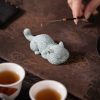 Sandstone Cat Figurines for Tea Ceremony Decoration Sandstone Cat Figurines for Tea Ceremony Decoration