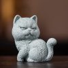 Sandstone Cat Figurines for Tea Ceremony Decoration Sandstone Cat Figurines for Tea Ceremony Decoration