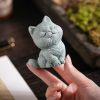 Sandstone Cat Figurines for Tea Ceremony Decoration Sandstone Cat Figurines for Tea Ceremony Decoration