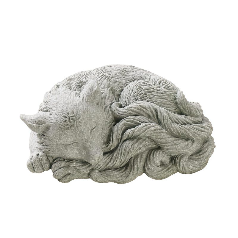 Sandstone Nine Tailed Fox Tea Pet Figurine Sandstone Nine Tailed Fox Tea Pet Figurine