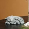 Sandstone Nine Tailed Fox Tea Pet Figurine Sandstone Nine Tailed Fox Tea Pet Figurine
