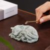 Sandstone Nine Tailed Fox Tea Pet Figurine Sandstone Nine Tailed Fox Tea Pet Figurine