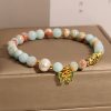 Schoushan-Stein Schmetterlings-Armband für Wohlstand und Transformation Shoushan Stone Butterfly Wealth Bracelet