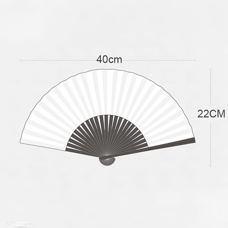 Silk Retro Leaves Flower Bamboo Folding Fan Silk Retro Leaves Flower Bamboo Folding Fan