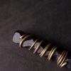 チベット黒檀と真鍮の平和のネックレス ペンダント Tibetan Ebony Wood Peace Necklace Pendant