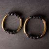 Tibetan Ebony Wood Copper Double Layer Bracelet Tibetan Ebony Wood Copper Double Layer Bracelet