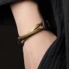 Tibetan Ebony Wood Copper Double Layer Bracelet Tibetan Ebony Wood Copper Double Layer Bracelet