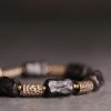 Tibetan Ebony Wood Copper Peace Bracelet Tibetan Ebony Wood Copper Peace Bracelet