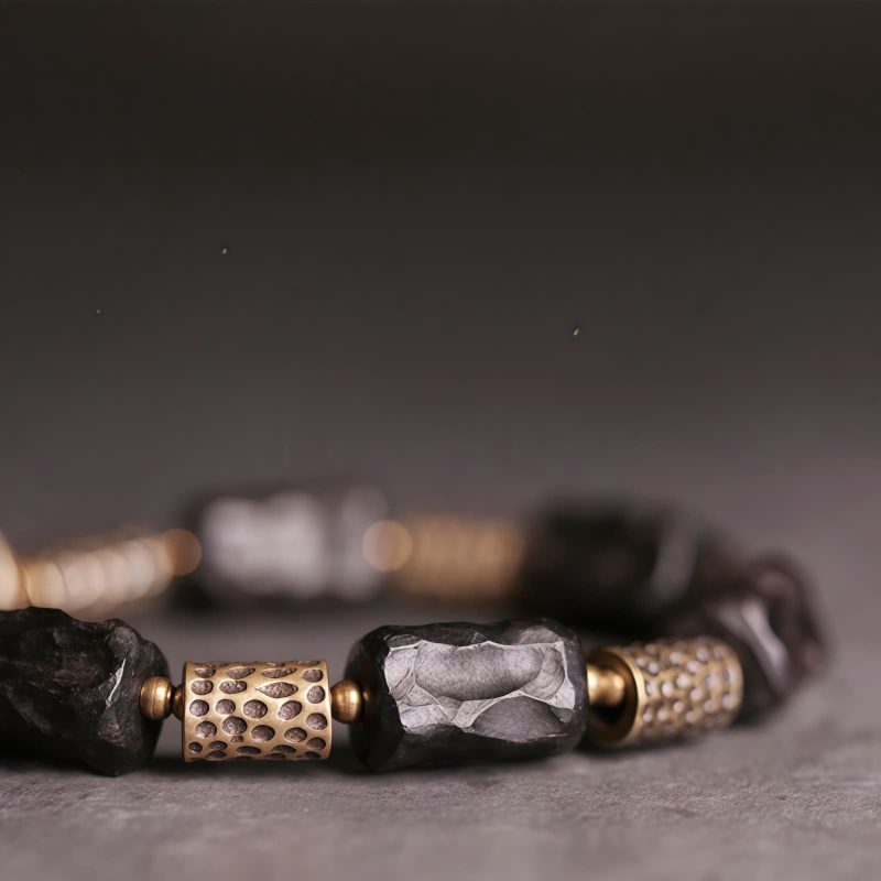 Tibetan Ebony Wood Copper Peace Bracelet Tibetan Ebony Wood Copper Peace Bracelet