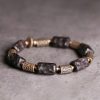 Tibetan Ebony Wood Copper Peace Bracelet Tibetan Ebony Wood Copper Peace Bracelet