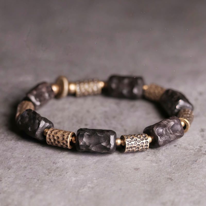 Tibetan Ebony Wood Copper Peace Bracelet Tibetan Ebony Wood Copper Peace Bracelet
