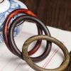 チベット産 小葉紫檀・緑檀・黒檀 守護バングル Tibetan Red and Green Sandalwood Protection Bangle